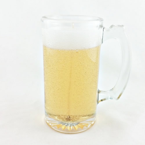 Realistic Frosty Beer Gel Candle - Click Image to Close